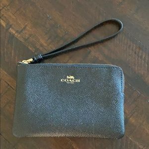 Small Black Coach wristlet